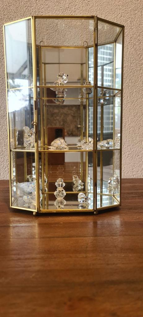 Swarovski Beeldjes met Vitrinekast, Huis en Inrichting, Kasten | Vitrinekasten, 150 tot 200 cm, 50 tot 100 cm, 25 tot 50 cm, Ophalen of Verzenden