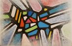 abstract schilderij acryl met structuur, Ophalen