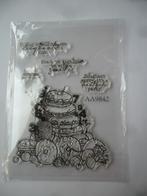 Stempel Donuts en tekst, Verzenden, Nieuw, Clearstamp