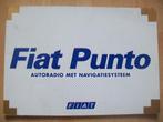 Instructieboekje Fiat Punto autoradio met navigatiesysteem, Auto diversen, Ophalen of Verzenden