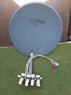 Triax schotel + satelliet ontvanger, Audio, Tv en Foto, Schotelantennes, Ophalen, Gebruikt, (Schotel)antenne, Overige merken