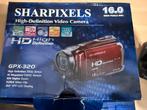 Sharpixels GPX-320 HD Videocamera - Nieuw, Overige merken, Ingebouwde lamp, Camera, Nieuw