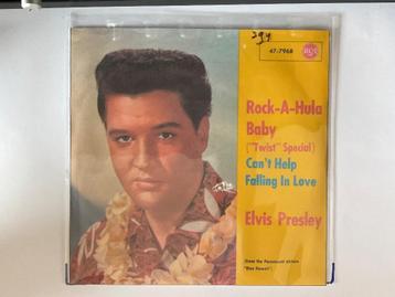 ELVIS PRESLEY: ROCK A HULA BABY- CAN'T HELP FALLING..VG+ beschikbaar voor biedingen