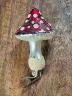 Paddestoel op knijper kerstbal, Diversen, Kerst, Ophalen of Verzenden