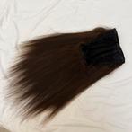 Remy Haar extensions bruin 56cm 1x4 middle U part 250%, Ophalen of Verzenden, Nieuw, Pruik of Haarverlenging