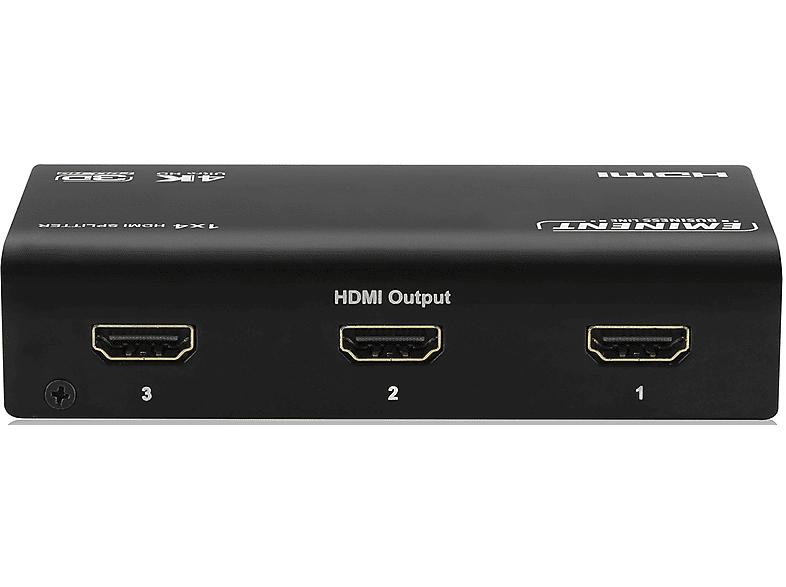 EMINENT HDMI splitter AB7815 1 naar 4 4K nieuw in seal, Ophalen of Verzenden, Nieuw