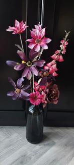 Silk-ka Zijde Bloemenboeket - Paars, Roze, Aubergine, Huis en Inrichting, Ophalen of Verzenden