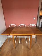 Uitschuifbare houten eettafel - 4 tot 8 personen, Ophalen of Verzenden