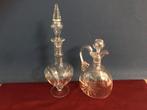 Antieke Karaffen Set - Kristal & Glas, Antiek en Kunst, Antiek | Glas en Kristal, Ophalen of Verzenden