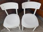 Twee IKEA IDOLF stoelen, wit in prima staat, Vintage, Huis en Inrichting, Stoelen, Twee, Gebruikt, Wit, Hout