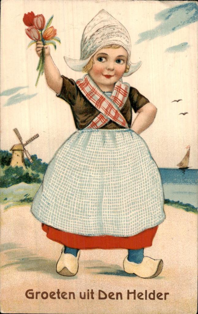 Groeten uit Den Helder, Verzamelen, Ansichtkaarten | Nederland, Gelopen, Noord-Holland, Voor 1920, Ophalen of Verzenden