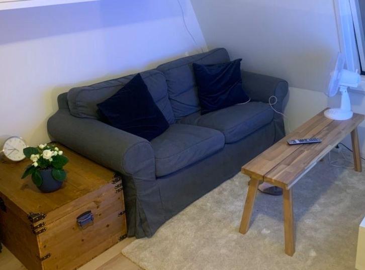 Bank IKEA EKTORP, Huis en Inrichting, Banken | Sofa's en Chaises Longues, Gebruikt, Tweepersoons, 200 tot 250 cm, 75 tot 100 cm