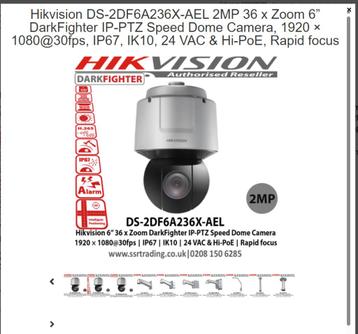 Hikvision beveiligingscamera (zonder muurbevestiging)