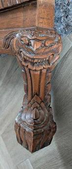 Authentiek handgesneden Thais teakhouten bed – Royal Teak Lt, Ophalen of Verzenden