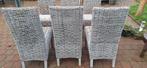 Stoelen van Riet voor buiten ,  6 x, Ophalen, Gebruikt, Rotan