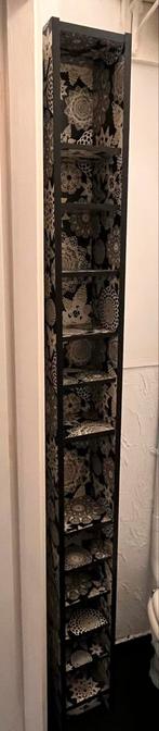 Hoge smalle kast met verstelbare plankjes, Huis en Inrichting, Kasten | Boekenkasten, Ophalen, Minder dan 50 cm, Gebruikt, 200 cm of meer