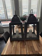 2 Windlichten RM, Ophalen, Gebruikt, 50 tot 75 cm, Metaal