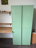 Twee Ivar kasten Ikea in Ambachtelijk groen met lijsten, Huis en Inrichting, Kasten | Wandmeubels, Ophalen, 25 tot 50 cm, Minder dan 150 cm