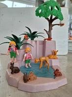 Playmobil bosvijver met dieren en kinderen, Ophalen, Gebruikt