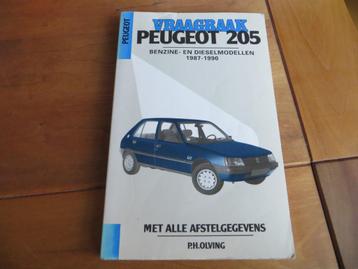 Vraagbaak Peugeot 205 benzine, Peugeot 205 diesel 1087-1990 beschikbaar voor biedingen