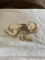 Borduurwerk baby met konijn, Ophalen of Verzenden, Nieuw, Handborduren, Overige typen