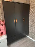 Coming Kids Bliss Zwarte Kledingkast - 3 deurs, Ophalen, Gebruikt, 50 tot 70 cm, 105 cm of meer