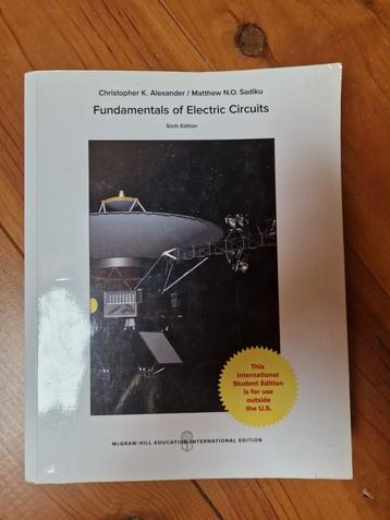 Fundamentals of electric circuits beschikbaar voor biedingen