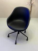 HAY AAC 155 Zwart Lederen Designstoelen, Huis en Inrichting, Stoelen, BureaustoelWijzer, Zwart, Info@bureaustoelwijzer.nl, Ophalen of Verzenden