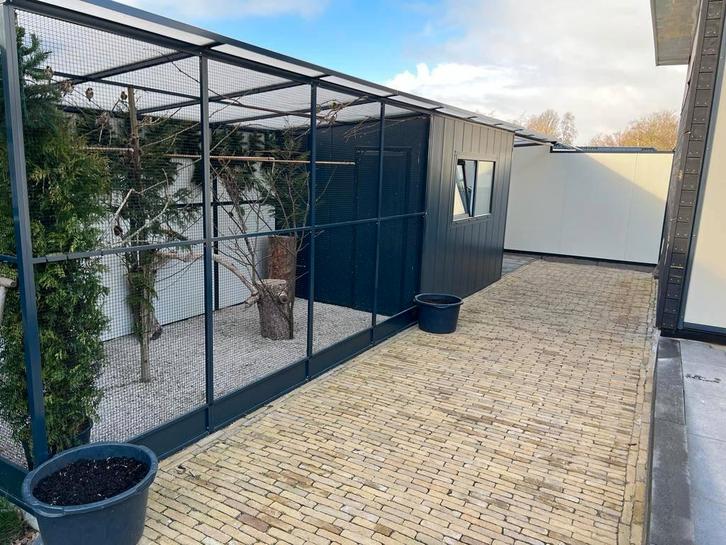 Aluminium volière, geïsoleerd nachthok, vogel, Dieren en Toebehoren, Vogels | Hokken en Kooien, Nieuw, Volière, Aluminium, Ophalen