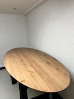 Ovale eettafel 220x100x3 “Old Oak” verjongd eiken rustiek, 100 tot 150 cm, Eikenhout, Vijf personen of meer, Ovaal