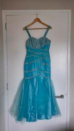 Blauwe jurk - Elsa Frozen Verkleedjurk - Maat S, Blauw, Ophalen of Verzenden, Maat 36 (S), Gedragen