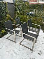 Tuinstoelen set RVS, Tuin en Terras, Tuinstoelen, Ophalen, Gebruikt, Rvs