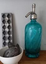 Oude spuitwaterfles aquablauw 1, Ophalen of Verzenden