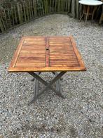 tuintafel, teak, 4 stuks 70cm x 70cm, Ophalen, Gebruikt, Rechthoekig, Teakhout