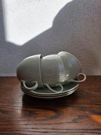 Arabia Finland kop en schotel - 3 stuks, mintgroen, Huis en Inrichting, Keuken | Servies, Gebruikt, Keramiek, Ophalen of Verzenden