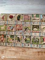 Geborduurde leesplank aap roos zeef  vintage, Antiek en Kunst, Antiek | Schoolplaten, Ophalen of Verzenden, Overige thema's