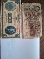 5 Gulden biljetten Nederlands indie 1939 en 1943, Postzegels en Munten, Ophalen of Verzenden, 5 gulden, Los biljet