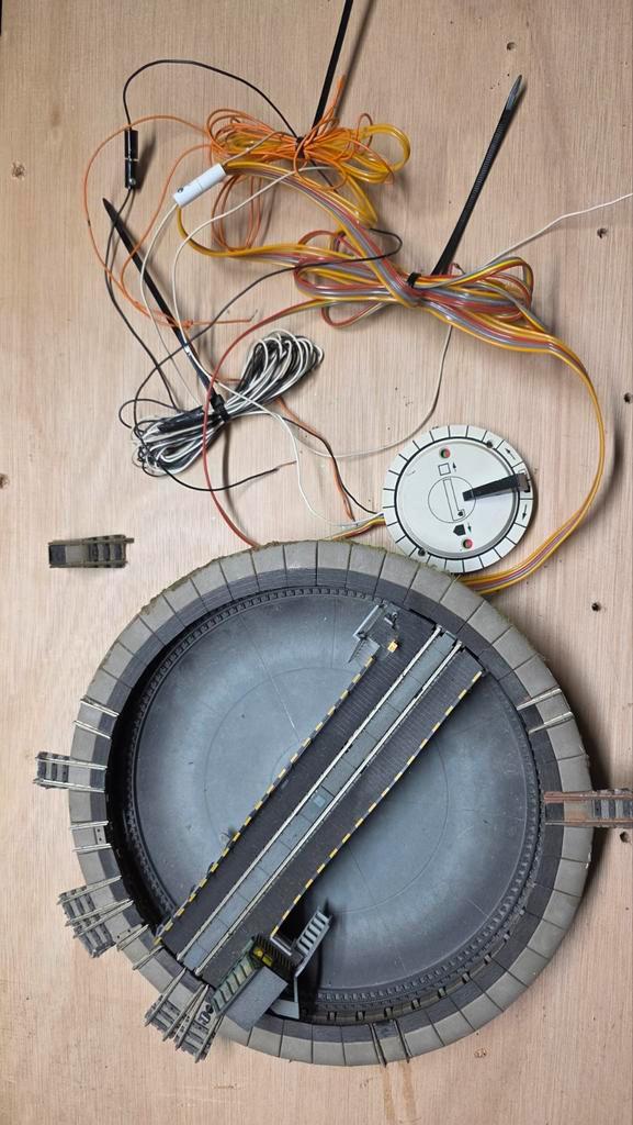 Draaischijf modelspoorbaan, Hobby en Vrije tijd, Modeltreinen | N-Spoor, Gebruikt, Gelijkstroom, Fleischmann, Ophalen