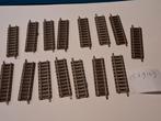 Set van 15 fleischmann rechte rails 9103, Gebruikt, Gelijkstroom, Fleischmann, Rails