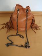 Lederen schoudertas leren buideltas Borse en Pelle Italy, Ophalen of Verzenden, Zo goed als nieuw, Overige kleuren, Schoudertasje