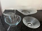 Verschillende glazen vazen en potten fruitschalen stolp, Huis en Inrichting, Woonaccessoires | Vazen, Overige kleuren, Ophalen of Verzenden