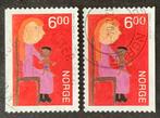 Noorwegen 2004 kerstzegels (unicef design) sg1552 -9, Postzegels en Munten, Ophalen of Verzenden, Noorwegen, Gestempeld