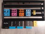 Pedalboard met Harley Benton effectpedalen, Ophalen of Verzenden, Zo goed als nieuw, Delay of Echo