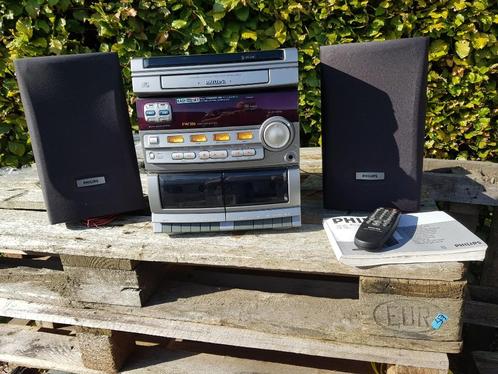 uitstekende stereotoren + cd speler + dubbele cassettedeck +, Audio, Tv en Foto, Stereo-sets, Zo goed als nieuw, Cassettedeck