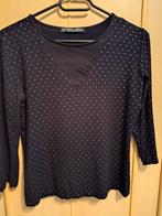 Juffrouw Jansen Zwart Shirt met Stippen, Maat 38/40 (M), Zwart, Ophalen of Verzenden, Zo goed als nieuw