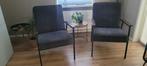 Te koop 2 Fauteuils, Huis en Inrichting, Ophalen, Gebruikt, 75 tot 100 cm, Metaal