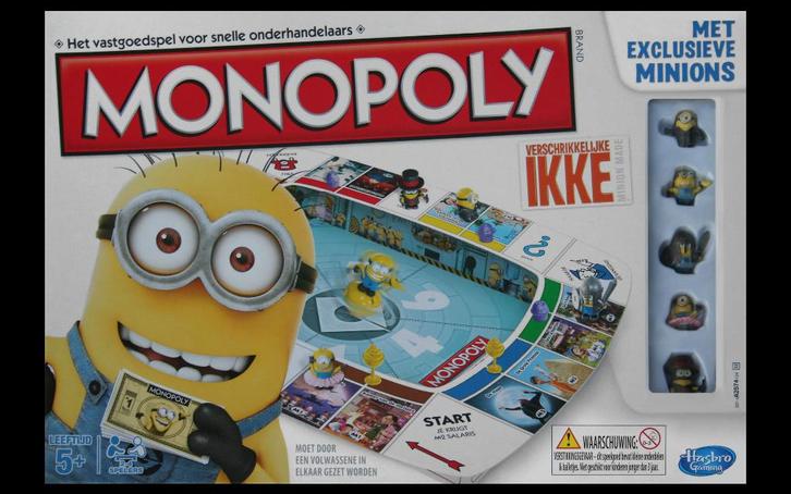 Monopoly - Verschrikkelijke IKKE - Minions, Hobby en Vrije tijd, Gezelschapsspellen | Bordspellen, Zo goed als nieuw, Een of twee spelers