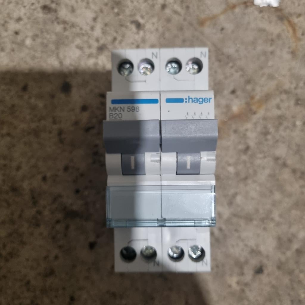 Hager 2 fase fornuisgroep (Inductie koken) B20, Ophalen of Verzenden, Gebruikt, Schakelaar