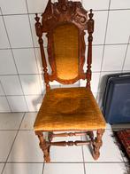 Antieke houtsnijwerk stoel, Antiek en Kunst, Ophalen