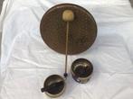 Klankschalen Nepal en Gong met kloppers, Muziek en Instrumenten, Percussie, Ophalen of Verzenden, Zo goed als nieuw, Melodische percussie